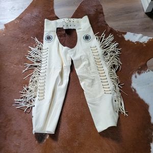 Western World Buttery creme leather chaps